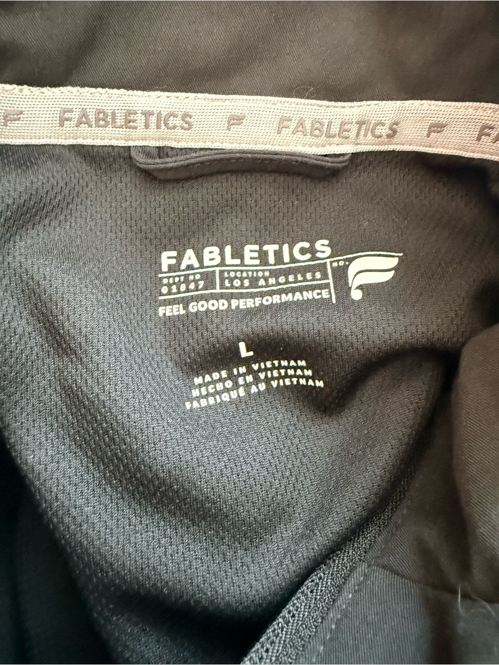 Fabletics Daily Scrub Jacket women’s size large black - Picture 3 of 3